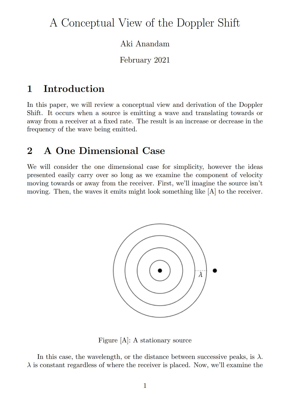 Cover preview for A Conceptual View of the Doppler Shift